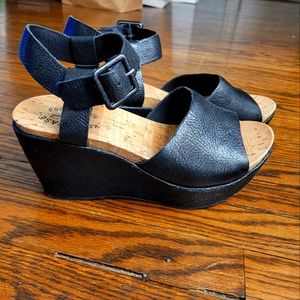 Kork-Ease Leather Wedges